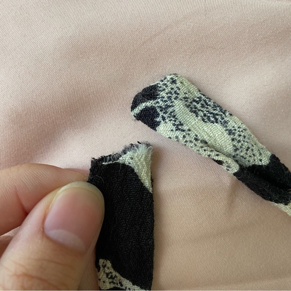 Free People French Quarter Mini Wrap Dress Black Floral Print S - Picture 6 of 6